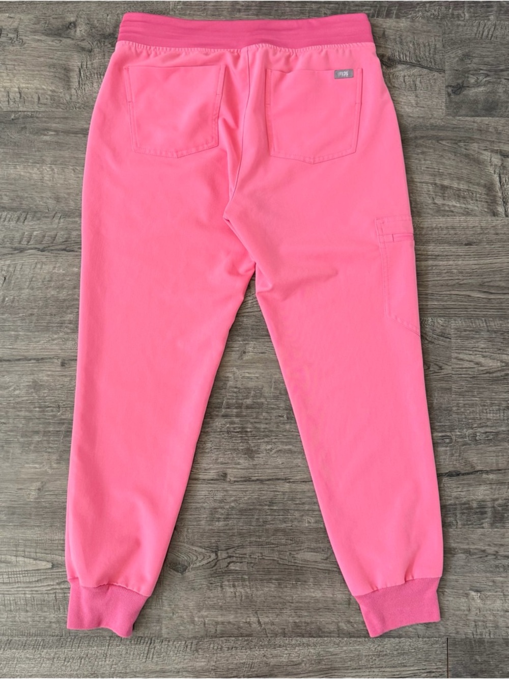 FIGS Zamora Jogger Scrub Pants Neon Pink S Petite Stretch - Picture 3 of 16
